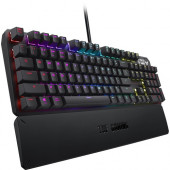 Asus TUF K3 Gaming Keyboard - Cable Connectivity - USB 2.0 Interface - Windows - Mechanical Keyswitch - Gray, Black 90MP01Q0-BKUA00