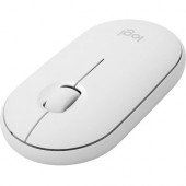 Logitech Pebble i345 Mouse - Wireless - Bluetooth - White - 1000 dpi - Scroll Wheel - 3 Button(s) - TAA Compliance 910-005888