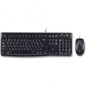 Logitech MK120 Desktop Corded Combo Set - USB Cable Keyboard - 104 Key - USB Cable Mouse - Optical - 1000 dpi - 3 Button - Scroll Wheel (PC) - RoHS, TAA, WEEE Compliance 920-002565