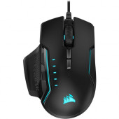 Corsair GLAIVE RGB PRO Gaming Mouse - Black - Optical - Cable - Black - USB 2.0 - 18000 dpi CH-9302211-NA