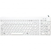 Man & Machine Premium Full Size Waterproof Disinfectable Keyboard - Cable Connectivity - USB Interface - English, French - Compatible with Computer (PC, Mac) - Industrial Silicon Rubber - Red ECOOL/R5