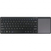 Infocus Wireless Keyboard With Touchpad - Wireless Connectivity - RF - USB Type A Interface - 80 Key - English (US) - TouchPad - Compatible with Windows - Scissors - Black HW-KEYBDTOUCH