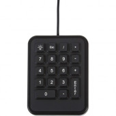 iKey IK-18-USB Mobile Numeric Pad - Cable Connectivity - USB Interface - 18 Key - Industrial Silicon Rubber Keyswitch - Black IK-18-USB