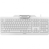 CHERRY KC 1000 SC Keyboard - Cable Connectivity - USB Interface - 104 Key - English (US) - Windows, Linux, Mac OS - LPK Keyswitch - Pale Gray JK-A0100EU-0