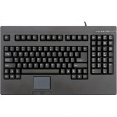 Solidyear Usa Inc. Solidtek Full Size POS Keyboard with Touchpad Mouse KB-730BP - PS/2 - TouchPad - PC KB-730BP