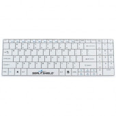 Seal Shield Cleanwipe Wireless Waterproof Keyboard - Wireless Connectivity - RF - 2.40 GHz - English (US) - White - TAA Compliance SSWKSV099W