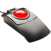 Ergoguys Califone X-keys L-Trac USB Laser Trackball Red - Laser - Cable - Red - 1 Pack - USB Type A - 1600 dpi - Scroll Wheel - 3 Button(s) - Symmetrical TKB-6035-LBKGR-R