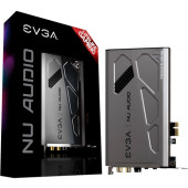 EVGA NU Audio PCIe Audio Card - 5.1 Sound Channels - Internal - XMOS xCORE-200 - PCI Express 2.0 x1 - 123 dB - 4 Byte 384 kHz Maximum Playback Sampling Rate - 4 Byte 384 kHz Maximum Recording Sampling Rate - 1 x Number of Audio Line In - 1 x Number of Hea