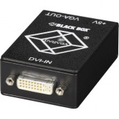 Black Box DVI-D to VGA Converter - Functions: Signal Conversion - VGA - DVI - 1 Pack - TAA Compliance AC1038A