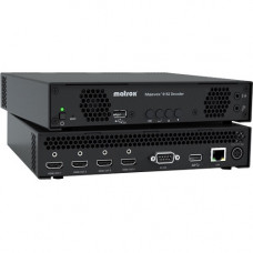 Matrox Maevex 6152 Quad 4K Decoder Appliance - Functions: Video Decoding - 4096 x 2160 - Network (RJ-45) - USB - PC - Rack-mountable MVX-D6152-4