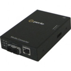 Perle S-100-S1SC20D Fast Ethernet Stand-Alone Media Converter - 1 x Network (RJ-45) - 1 x SC Ports - 10/100Base-TX, 100Base-BX - Rail-mountable, Rack-mountable, External, Wall Mountable - REACH, RoHS, WEEE Compliance 05050284