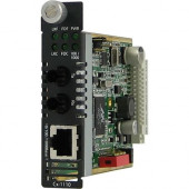 Perle C-1110-S2ST10 Gigabit Ethernet Media and Rate Converter - 1 x Network (RJ-45) - 1 x ST Ports - 10/100/1000Base-T, 1000Base-LX - Internal - REACH, RoHS, WEEE Compliance 05051720