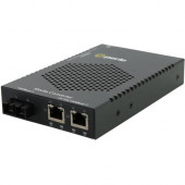 Perle S-1110DHP-SC05-XT Transceiver/Media Converter - 2 x Network (RJ-45) - 1 x SC Ports - DuplexSC Port - Multi-mode - Gigabit Ethernet - 1000Base-SX, 10/100/1000Base-T - Rack-mountable, Rail-mountable, Wall Mountable, Standalone 05079280