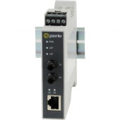Perle SR-1110-ST05 Transceiver/Media Converter - 1 x Network (RJ-45) - 2 x ST Ports - DuplexST Port - Multi-mode - Gigabit Ethernet - 10/100/1000Base-T, 1000Base-SX - Rail-mountable 05091650