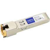 AddOn McData 100-TW-EL-S Compatible TAA Compliant 10/100/1000Base-TX SFP Transceiver (Copper, 100m, RJ-45) - 100% compatible and guaranteed to work - TAA Compliance 100-TW-EL-S-AO