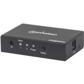 Manhattan 4K 2-Port HDMI Switch - 4096 x 2160 - 4K - 2 x 1 - 1 x HDMI Out 207867