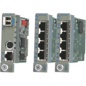 Omnitron Systems iConverter TM3 Transport Module - Optical Fiber, Twisted Pair - Gigabit Ethernet - 1 Gbit/s - 1 x RJ-45 - RoHS, WEEE Compliance 2422-0-T