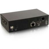 C2g HDMI HDBaseT over Cat5 Extender - Receiver - 1 Output Device - 230 ft Range - 1 x Network (RJ-45) - 1 x HDMI Out - Serial Port - WUXGA - 1920 x 1200 - Category 6 - Rack-mountable, Desktop - TAA Compliant - TAA Compliance 29372