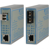 Omnitron Systems 10/100/1000 Copper to 100/1000X Fiber Ethernet Media Converter - 1 x Network (RJ-45) - 1 x SC Ports - Multi-mode - Gigabit Ethernet - 10/100/1000Base-T, 1000Base-X - Wall Mountable, Rail-mountable 4700-2