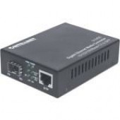 Intellinet Network Solutions Gigabit Ethernet to SFP Media Converter - 10/100/1000Base-TX to SFP Slot, Empty" 510493