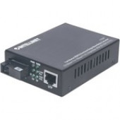 Intellinet Network Solutions Fast Ethernet WDM (RX1550/TX1310) Bi-Directional Single-Mode, RJ45 to SC, 12.4 miles (20 km) Media Converter - 10/100Base-TX to 100Base-FX 510547