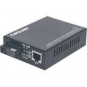 Intellinet Network Solutions Gigabit Ethernet WDM (RX1310/TX1550) Bi-Directional Single-Mode, RJ45 to SC, 12.4 miles (20 km) Media Converter - 10/100Base-TX to 100Base-FX 545075