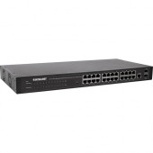 Intellinet Network Solutions 24-Port Gigabit Web-Managed Switch with 2 SFP Ports, Rackmount - 10/100/1000 Mbps, IEEE 802.3az (Energy Efficient Ethernet), SNMP, QoS, VLAN, ACL" 560917