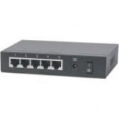 Intellinet Network Solutions PoE-Powered 5-Port (4 x PSE PoE Ports, 1 x PD PoE Port) Gigabit Switch with PoE Passthrough, 68 Watt Power Budget with AC/26 Watt Power Budget with PD Port, Desktop - IEEE 802.3at/af Power-over-Ethernet (PoE+/PoE), IEEE 802.3a