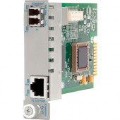 Omnitron Systems iConverter Gx AN Transceiver/Media Converter - 1 x Network (RJ-45) - 1 x LC Ports - Single-mode - Gigabit Ethernet - 10/100/1000Base-T, 1000Base-X - Plug-in Module 8507N-3-W
