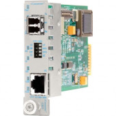 Omnitron Systems iConverter 10/100/1000 Gigabit Ethernet Fiber Media Converter LC Multimode 550m Module - 1 x 10/100/1000BASE-T; 1 x 1000BASE-SX; Internal Module; Lifetime Warranty - RoHS, WEEE Compliance 8526-0