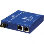 B&B PoE+ Giga-MiniMc, 2TX/SFP (requires one IE-SFP/1250 Module) - 1 x Network (RJ-45) - 1x PoE+ (RJ-45) Ports - 10/100/1000Base-T - 1 x Expansion Slots - 1 x SFP Slots - Rail-mountable, Wall Mountable, Desktop - RoHS Compliance 857-11911