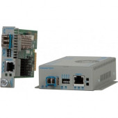 Omnitron Systems iConverter XGT+ 10GBASE-T Ethernet Media Converter - 1 x Network (RJ-45) - 10 Gigabit Ethernet - 10GBase-X, 10GBase-T - 1 x Expansion Slots - SFP+ - 1 x SFP+ Slots - External 8589N-0-E