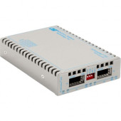Omnitron Systems iConverter 10 Gigabit Ethernet Fiber Media Converter XFP to XFP 10Gbps - 2 x XFP (Protocol-Transparent); External Standalone; DC Powered; Lifetime Warranty - REACH, RoHS, WEEE Compliance 8599-11-C