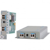 Omnitron Systems SFP to SFP Protocol-Transparent Media Converter and WDM Transponder - Multi-mode, Single-mode - Gigabit Ethernet, Fast Ethernet - 1000Base-X, 100Base-X - 2 x Expansion Slots - SFP - 2 x SFP Slots - Wall Mountable 8699-0-DW