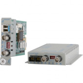 Omnitron Systems iConverter 8740-0-F Transceiver/Media Converter - 1 x ST Ports - DuplexST Port - Multi-mode - Standalone, Wall Mountable 8740-0-F