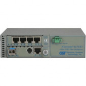 Omnitron Systems iConverter 4xT1/E1 MUX/M Managed T1/E1 Multiplexer - 4 Data Channels - Twisted Pair, Optical Fiber - Gigabit Ethernet - 1 Gbit/s - 1 x RJ-45 - RoHS, WEEE Compliance 8823N-3-B