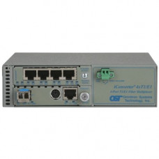 Omnitron Systems iConverter 8831N-1 Managed T1/E1 Multiplexer - 4 x T1/E1 , 1 x 10/100/1000Base-T - 1.544Mbps T1 , 2.048Mbps E1 , 1Gbps Gigabit Ethernet 8831N-1-C