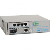 Omnitron Systems iConverter 4-Port T1/E1 Multiplexer - 4 x T1/E1 , 1 x 10/100Base-T , 1 x 100Base-FX - 100Mbps Fast Ethernet, 1.544Mbps T1 , 2.048Mbps E1 8831U-1-C