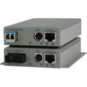 Omnitron Systems 10/100BASE-TX UTP to 100BASE-FX Media Converter and Network Interface Device - 1 x Network (RJ-45) - 1 x SC Ports - Management Port - 10/100Base-TX, 100Base-FX - Desktop 8903N-1-A