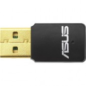 Asus USB-N13 C1 IEEE 802.11n - Wi-Fi Adapter for Desktop Computer/Notebook - USB 2.0 - 300 Mbit/s - 2.40 GHz ISM - External 90IG05D0-MA0R00
