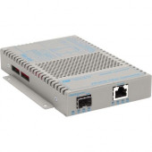 Omnitron Systems OmniConverter 10/100 PoE Ethernet Fiber Media Converter Switch RJ45 SFP - 1 x 10/100BASE-TX, 1 x 100BASE-X (SFP), US AC Powered, Lifetime Warranty 9319-0-11
