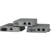 Omnitron Systems Multi-port 10/100 Media Converter with Power over Ethernet (PoE/PoE+) - Network (RJ-45) - 1x PoE (RJ-45) Ports - 1 x SC Ports - 10/100Base-TX, 100Base-FX - Rack-mountable, Rail-mountable, Wall Mountable 9342-0-11W