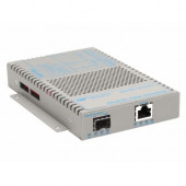 Omnitron Systems OmniConverter SL 10/100 PoE Ethernet Fiber Media Converter Switch RJ45 SFP - 1 x 10/100BASE-TX; 1 x 100BASE-FX; US AC Powered; Lifetime Warranty - RoHS, WEEE Compliance 9359-0-11