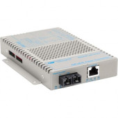 Omnitron Systems OmniConverter 10/100/1000 PoE Gigabit Ethernet Fiber Media Converter Switch RJ45 SC Multimode 550m Wide Temp - 1 x 10/100/1000BASE-T; 1 x 1000BASE-SX; DC Powered; Lifetime Warranty - RoHS, WEEE Compliance 9402-0-19W