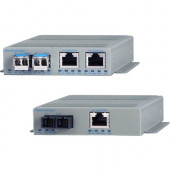 Omnitron Systems OmniConverter GHPoE/S 9506-0-11Z Transceiver/Media Converter - Network (RJ-45) - 1 x 60W PoE (RJ-45) Ports - 1 x LC Ports - Multi-mode - Gigabit Ethernet - 10/100/1000Base-T, 1000Base-X - Rail-mountable, Shelf Mount, Standalone, Wall Moun