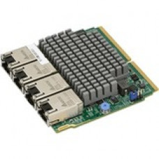 Supermicro AOC-MTG-I4TM 10Gigabit Ethernet Card - 4 Port(s) - 4 - Twisted Pair - Retail AOC-MTG-I4TM-O