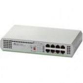 Allied Telesis CenterCOM AT-GS910/8 Ethernet Switch - 8 Ports - 3 Layer Supported - Twisted Pair - Desktop, Wall Mountable - Lifetime Limited Warranty AT-GS910/8-10