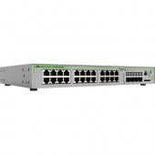 Allied Telesis L3 Switch with 24 x 10/100/1000T Ports and 4 x 100/1000X SFP Ports - 24 Ports - Manageable - 3 Layer Supported - Modular - Optical Fiber, Twisted Pair - Wall Mountable AT-GS970M/28-10