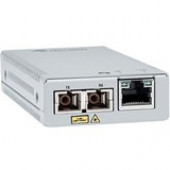 Allied Telesis MMC2000/SC Transceiver/Media Converter - 1 x Network (RJ-45) - 1 x SC Ports - Multi-mode - Gigabit Ethernet - 10/100/1000Base-T, 1000Base-SX - Wall Mountable, Rack-mountable - TAA Compliant - TAA Compliance AT-MMC2000/SC-960