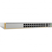 Allied Telesis 28-Port 100/1000X SFP Switch - Manageable - 3 Layer Supported - Modular - Optical Fiber - 1U High - Rack-mountable AT-X220-28GS-10